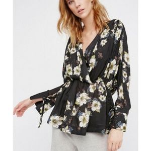 Free peopleTUSCAN DREAMS FLORAL PRINTED TUNIC TOP 